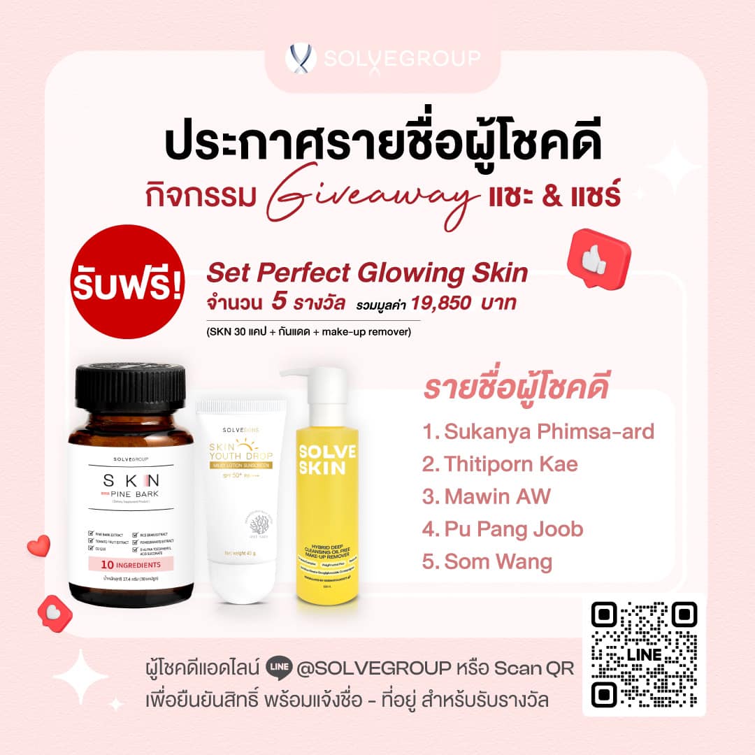 กิจกรรม Giveaway แชะ&แชร์