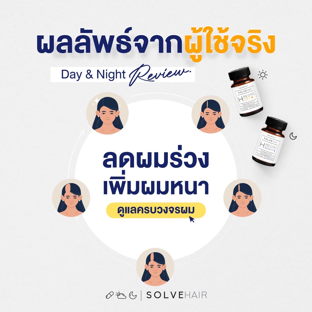 ผลลัพธ์จาก ผู้ใช้จริง วิตามินผม Day & Night Review