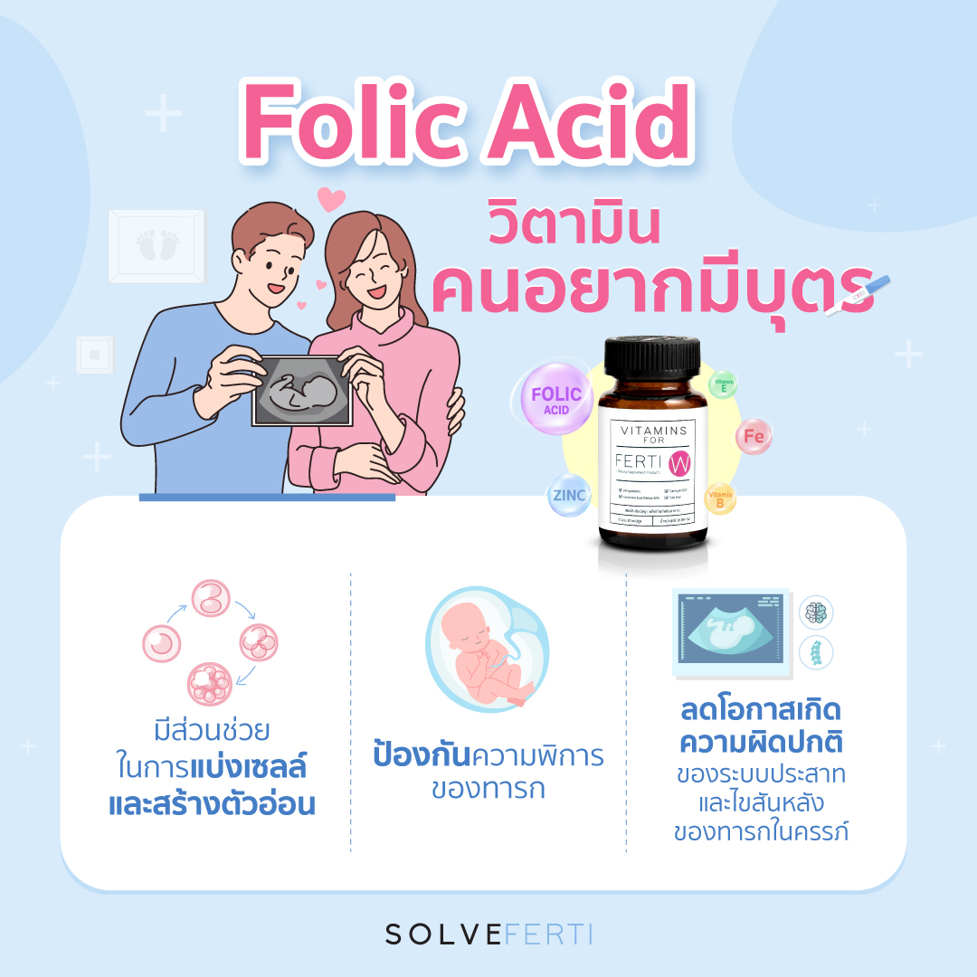 Folic Acid วิตามินคนอยากมีบุตร