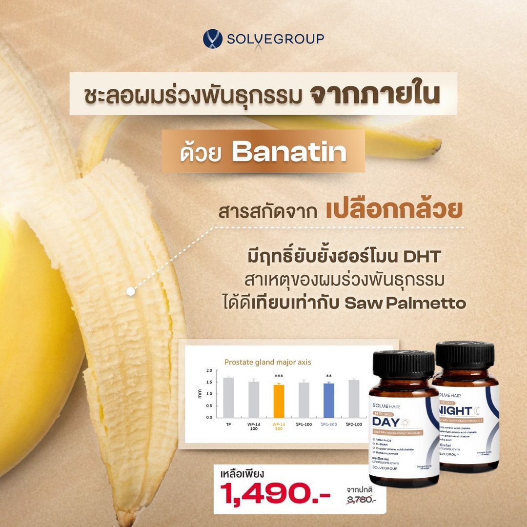 ชะลอผมร่วงพันธุกรรม จากภายใน !