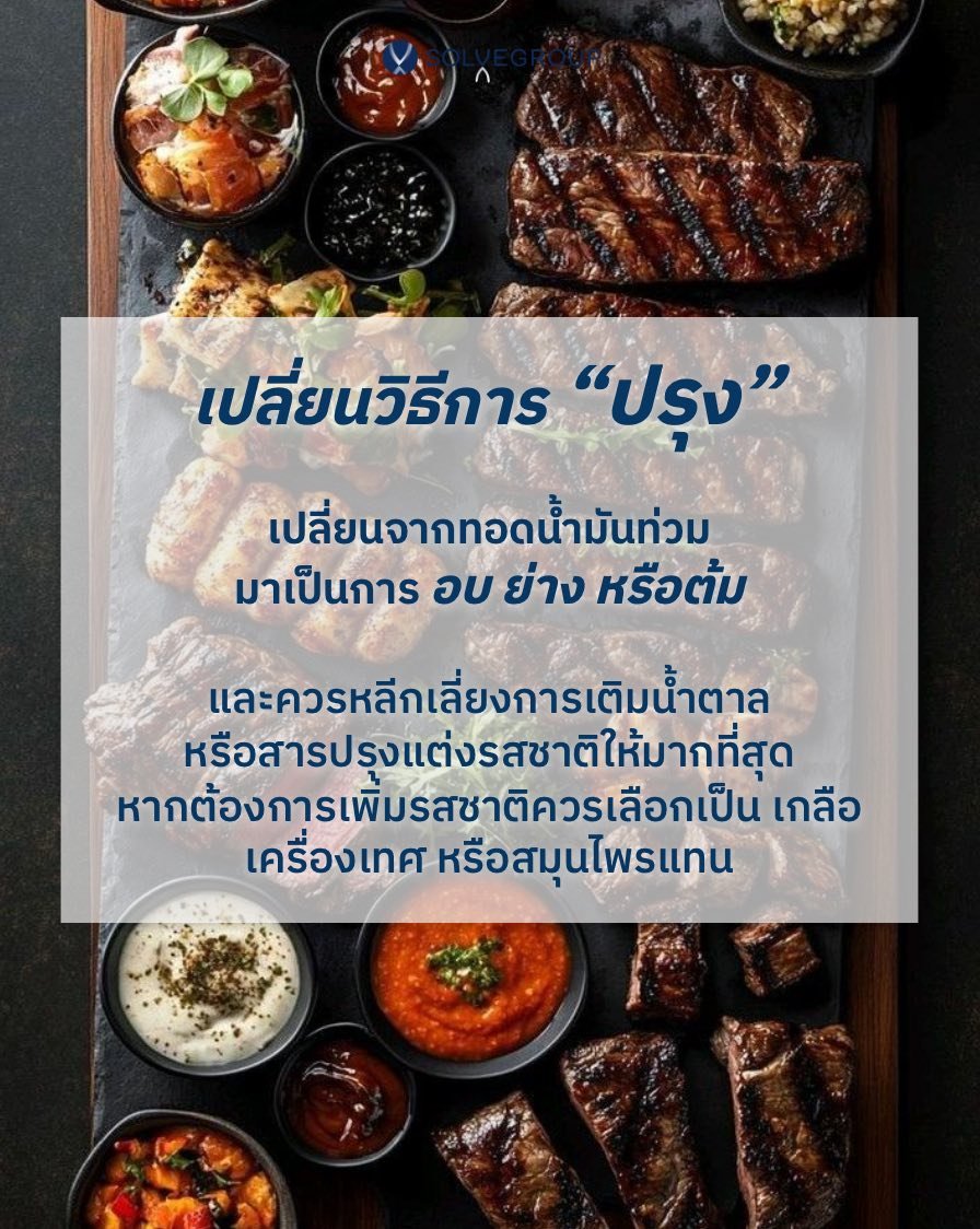 เปลี่ยนวิธีปรุง = เปลี่ยนสุขภาพ เปลี่ยนวิธีปรุง = เปลี่ยนสุขภาพ