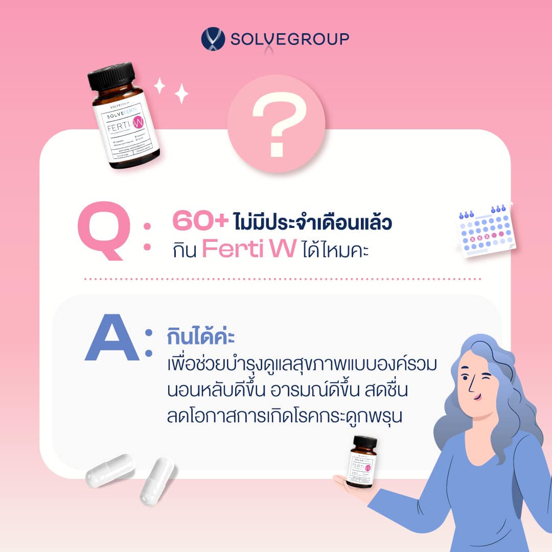 คำถาม ผู้หญิงวัย 60+