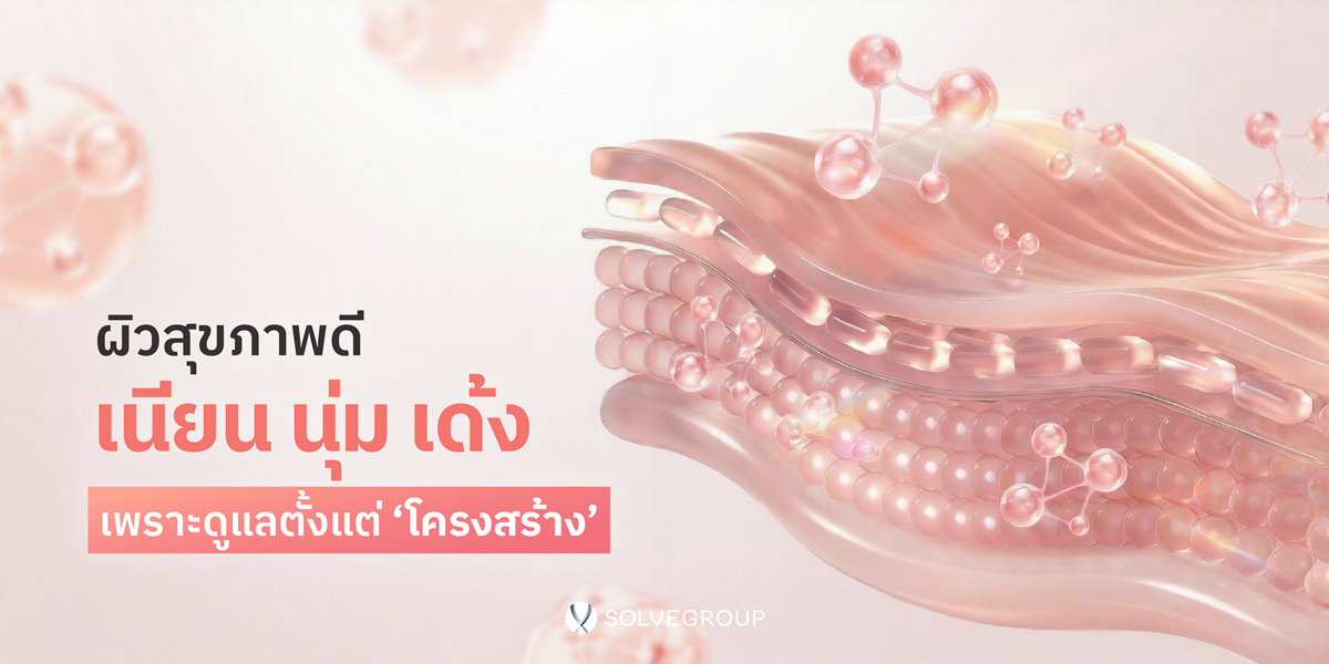 อยากผิวสุขภาพดี เนียน นุ่ม เด้ง ต้องเริ่มดูแลตั้งแต่ โครงสร้างผิว