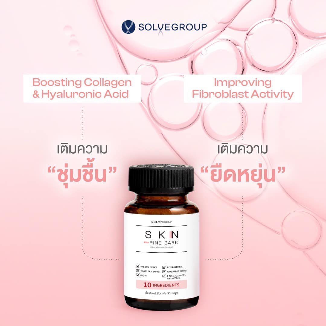 Boosting Collagen & Hyaluronic Acid: เติมความ ชุ่มชื้น Improving Fibroblast Activity: เติมความ ยืดหยุ่น