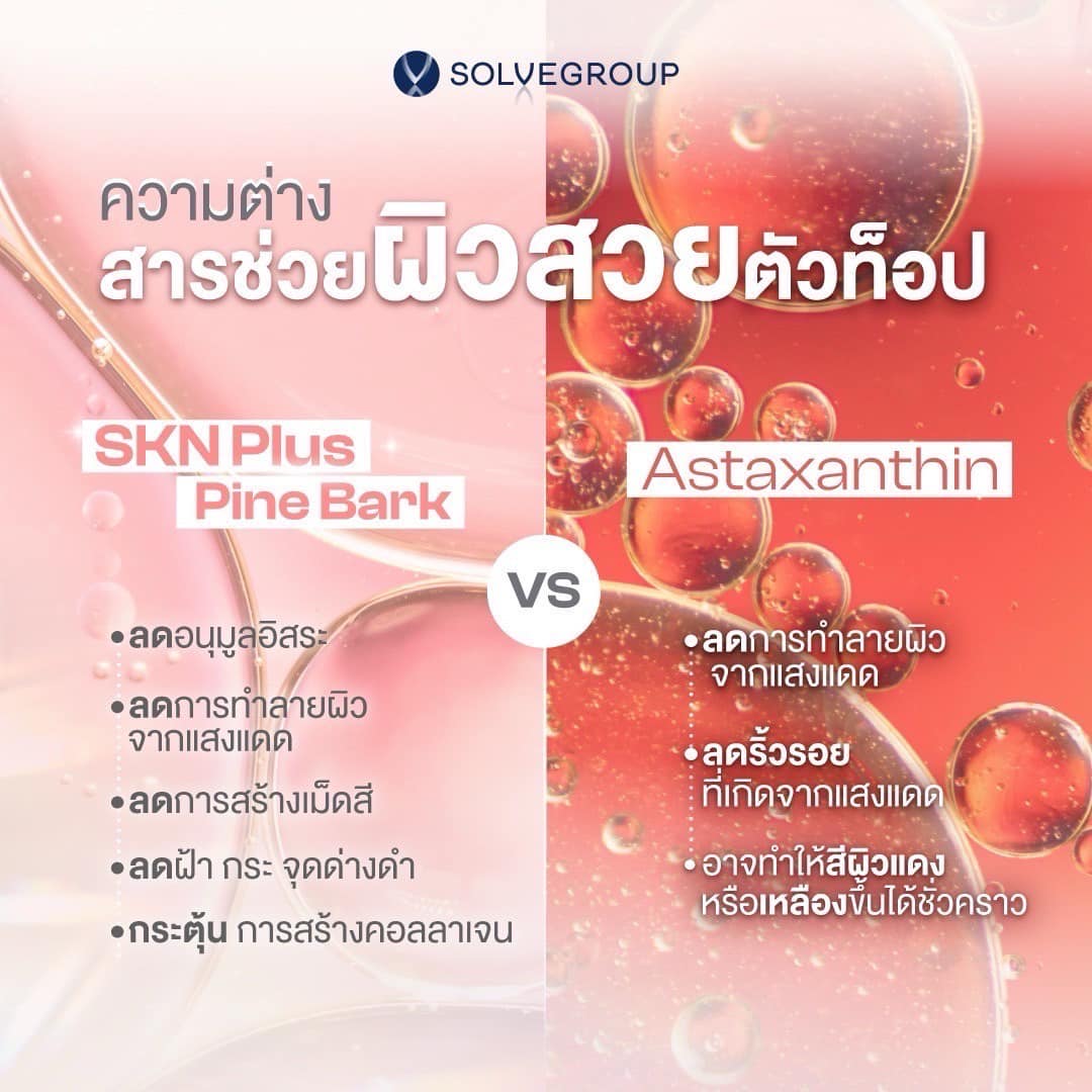 SKN Plus Pine Bark vs Astaxanthin