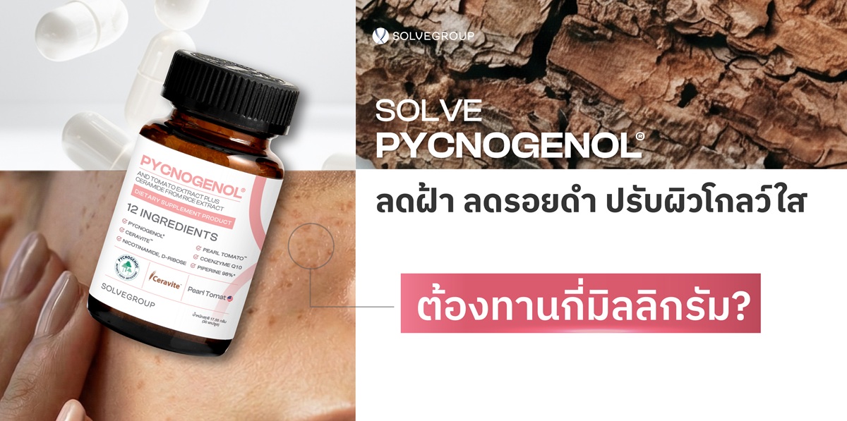 ต้องทาน PYCNOGENOL กี่มิลลิกรัม?