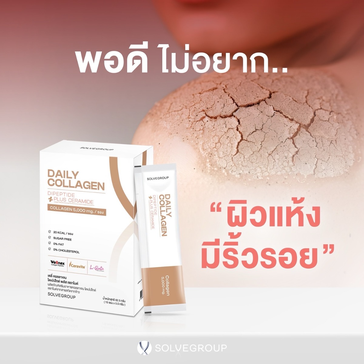 เดลี่ คอลลาเจน ไดเปปไทด์ พลัส เซราไมด์