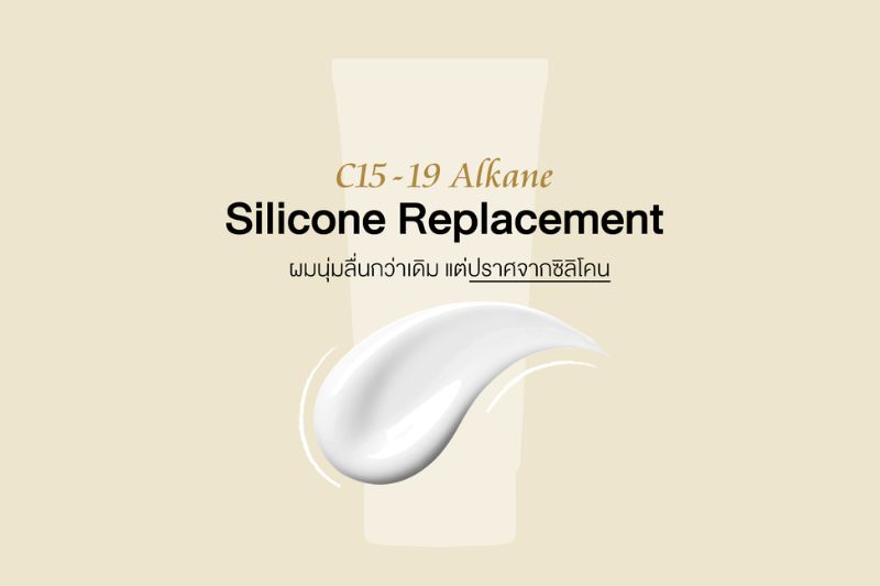 C15 – 19 Alkane Silicone Replacement ผมนุ่มลื่นกว่าเดิม แต่ปราศจากซิลิโคน