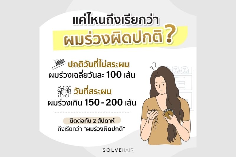 แค่ไหนถึงเรียกว่า ผมร่วงผิดปกติ 