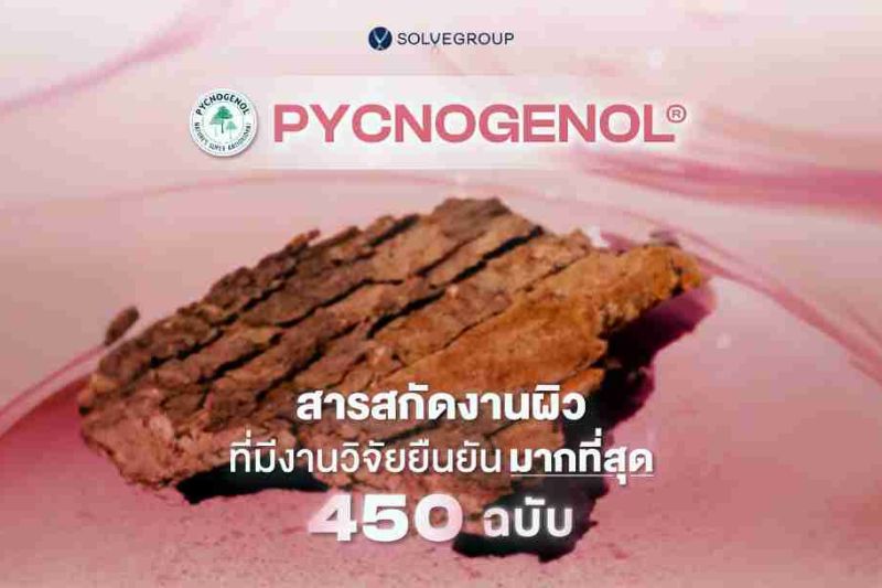 PYCNOGENOL สารสกัดงานผิว ที่มีงานวิจัยยืนยัน มากที่สุด 450 ฉบับ