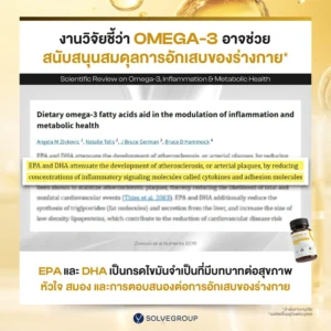 SOLVE Omega-3 (EPA + DHA Fish Oil) น้ำมันปลาซอฟต์เจลเม็ดเล็ก - Image 6